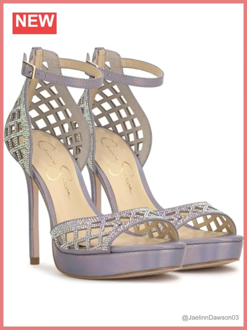 Jessica Simpson Herora Embellished Stiletto Heel Platform Sandals